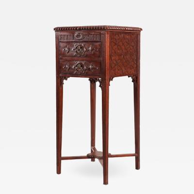 Fine Carved George III Mahogany Work Table