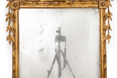 Fine Chinese Chippendale Pagoda Carved Giltwood Wall Mirror English c 1775