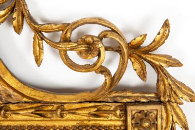 Fine Chinese Chippendale Pagoda Carved Giltwood Wall Mirror English c 1775