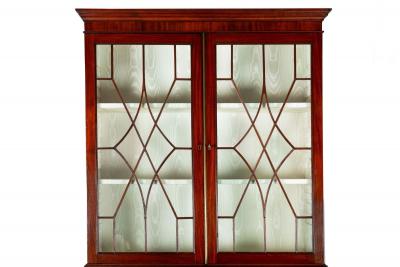 Fine English George III Antique Mahogany Secretary Desk circa 1780