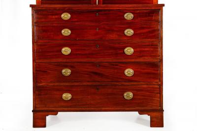 Fine English George III Antique Mahogany Secretary Desk circa 1780