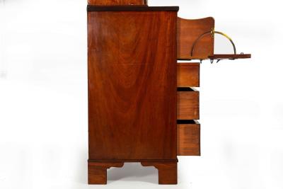 Fine English George III Antique Mahogany Secretary Desk circa 1780