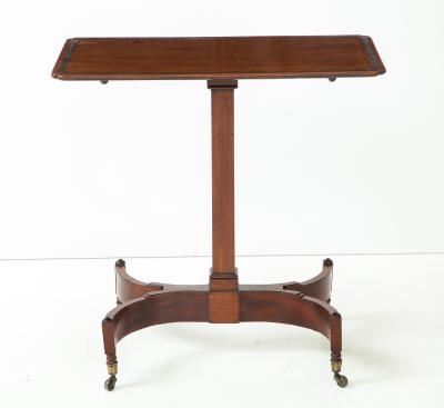 Fine English Regency mahogany brass side table with ebony and brass inlays