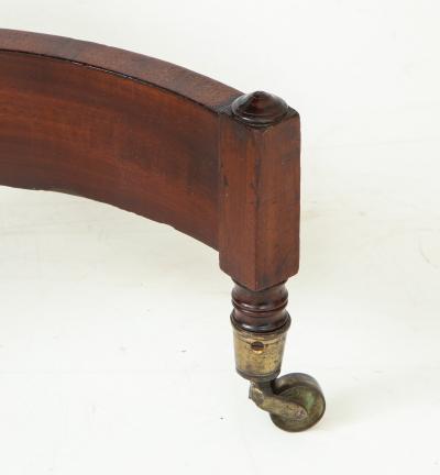 Fine English Regency mahogany brass side table with ebony and brass inlays
