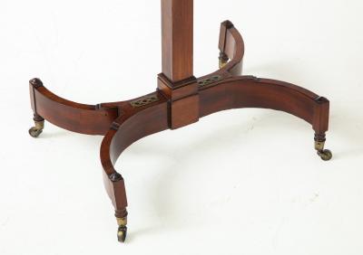 Fine English Regency mahogany brass side table with ebony and brass inlays