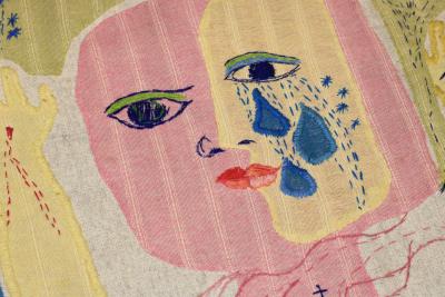 Fine European Mid Century Artist Tapestry 4 5 x 5 1 