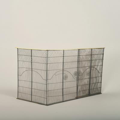 Fine Federal Wire Folding Fire Screen
