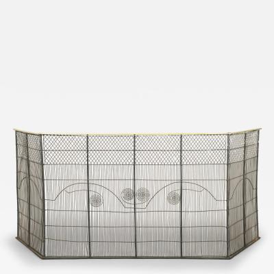 Fine Federal Wire Folding Fire Screen