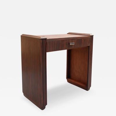 Fine French 1930s Macassar Ebony Writing Table