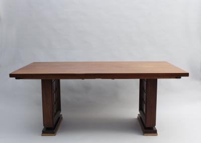 Fine French 1930s Mahogany Dining Writing Table 8 matching chairs available 
