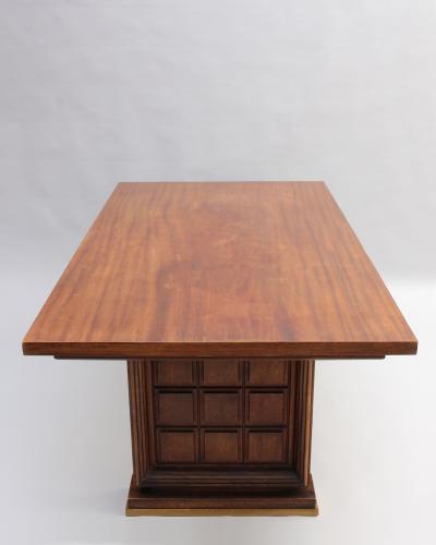 Fine French 1930s Mahogany Dining Writing Table 8 matching chairs available 