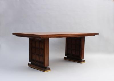 Fine French 1930s Mahogany Dining Writing Table 8 matching chairs available 