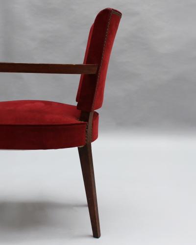 Fine French 1940s Oak Armchair