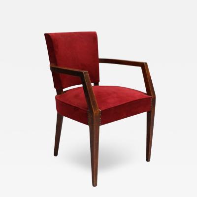 Fine French 1940s Oak Armchair