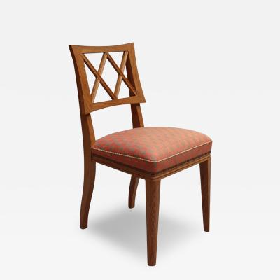 Fine French 1950s Lime Oak Chair