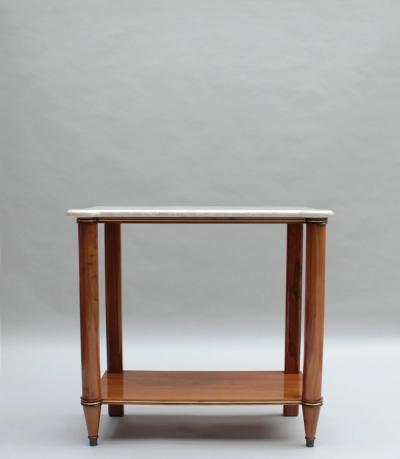 Fine French 1950s Two Tiered Walnut Console