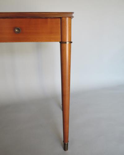 Fine French Art Deco Cherry Desk with Bronze Details