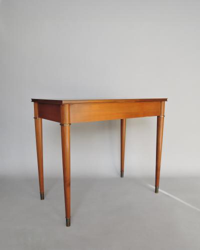 Fine French Art Deco Cherry Desk with Bronze Details