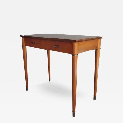 Fine French Art Deco Cherry Desk with Bronze Details