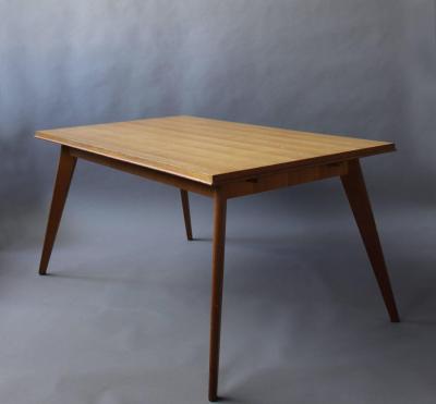 Fine French Art Deco Compass Oak Table