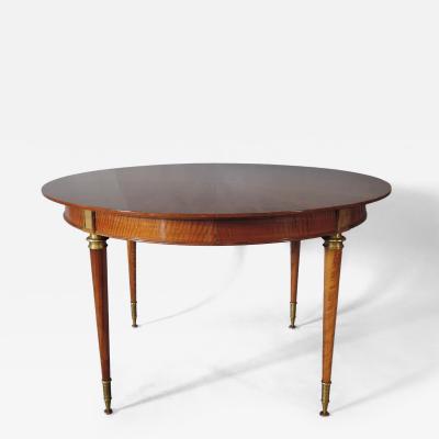 Fine French Art Deco Extendable Walnut Round Table
