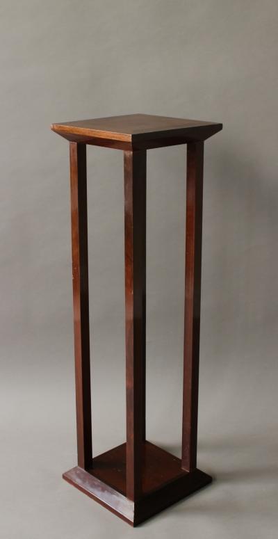 Fine French Art Deco Mahogany Pedestal