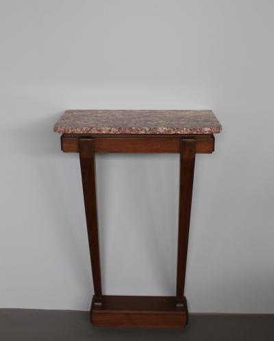 Fine French Art Deco Mahogany and Marble Console