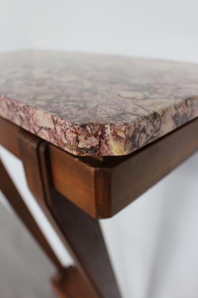 Fine French Art Deco Mahogany and Marble Console