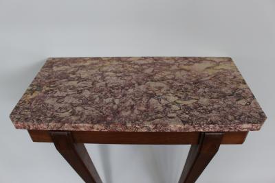 Fine French Art Deco Mahogany and Marble Console
