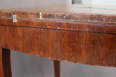 Fine French Art Deco Rosewood Envelope Side Game Table