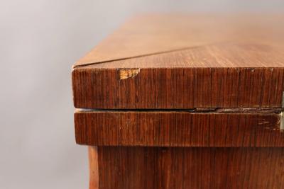 Fine French Art Deco Rosewood Envelope Side Game Table