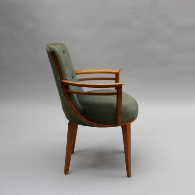 Fine French Art Deco Sycamore Armchair Circa 1940