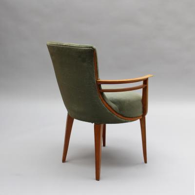 Fine French Art Deco Sycamore Armchair Circa 1940