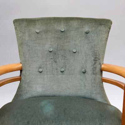 Fine French Art Deco Sycamore Armchair Circa 1940