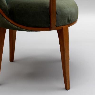 Fine French Art Deco Sycamore Armchair Circa 1940