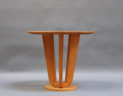 Fine French Art Deco Sycamore Gueridon