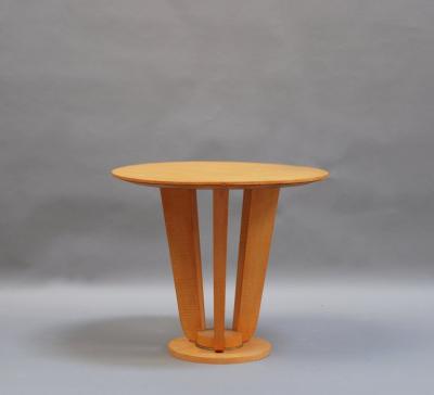 Fine French Art Deco Sycamore Gueridon