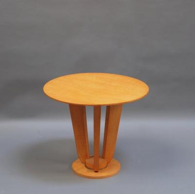 Fine French Art Deco Sycamore Gueridon
