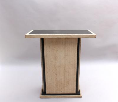 Fine French Art Deco Travertine Pedestal