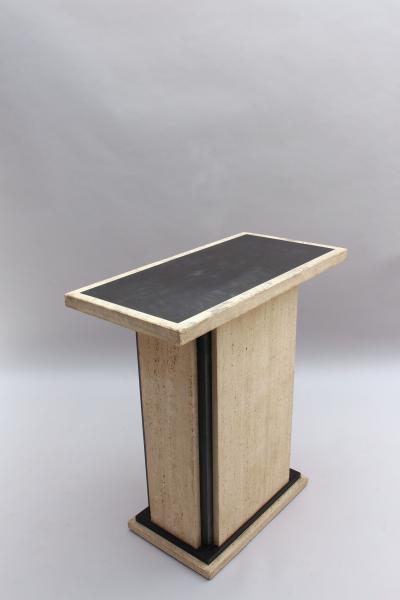 Fine French Art Deco Travertine Pedestal