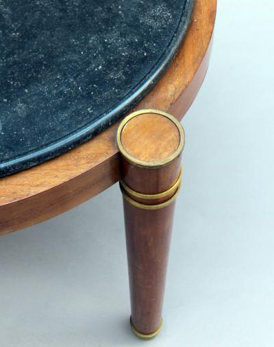 Fine French Large Art Deco Mahogany Gu ridon with Marble Top