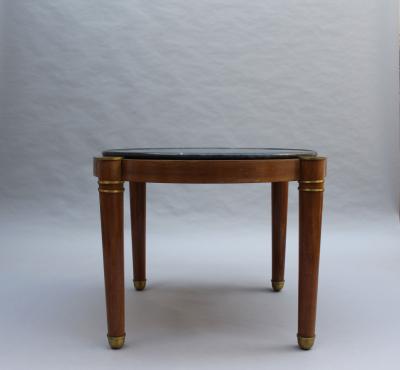 Fine French Large Art Deco Mahogany Gu ridon with Marble Top