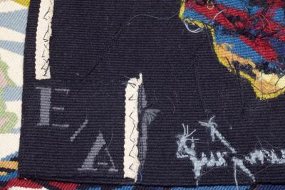 Fine French Mid Century Tapestry Signed by Jean Lurcat 39 x 5 11 