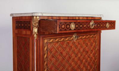 Fine French Ormolu Mounted Marqueterie Secretaire Abattant