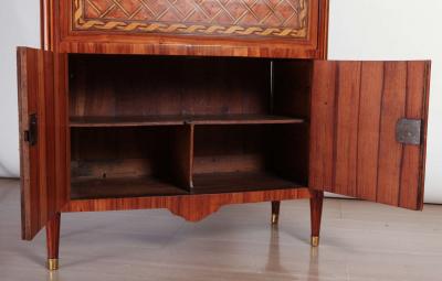 Fine French Ormolu Mounted Marqueterie Secretaire Abattant