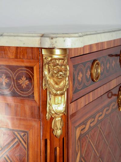 Fine French Ormolu Mounted Marqueterie Secretaire Abattant