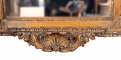 Fine George II Carved Stained Pine Mirror