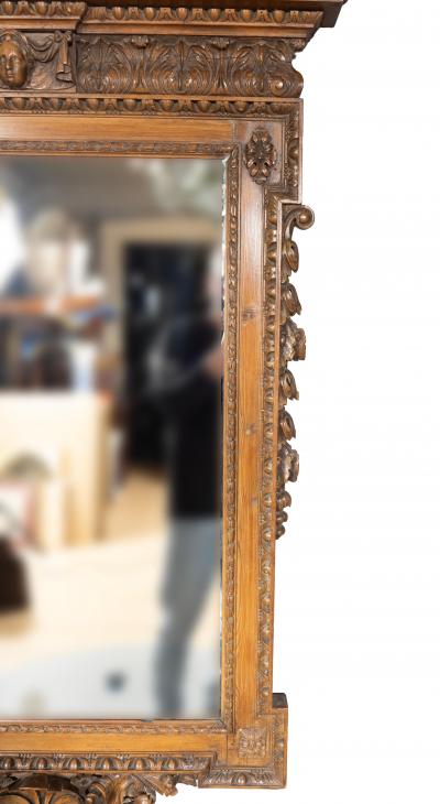 Fine George II Carved Stained Pine Mirror