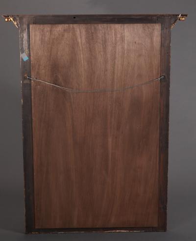 Fine George III Giltwood and Verre Eglomise Pier Mirror