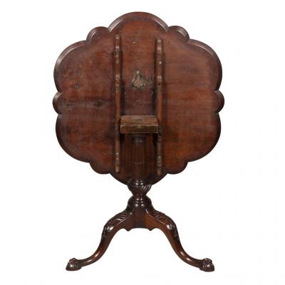 Fine George III Mahogany Tea Table